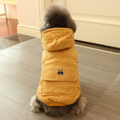 狗狗衣服秋冬灯芯绒保暖加厚棉衣小型犬宠物衣服冬季 比熊泰迪衣服