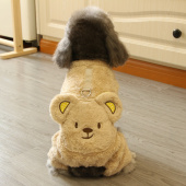 狗狗衣服秋冬背包熊四腿绒衣带拉环宠物衣服秋装 比熊泰迪衣服四脚