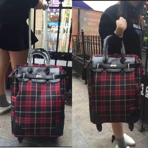 22寸登机防水印花手提女包万向轮