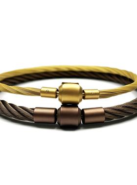 专柜品质黄金色不锈钢丝绳咖啡色