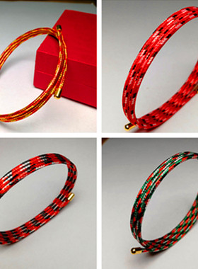 磁力吸金绳子磁铁手链3d串珠