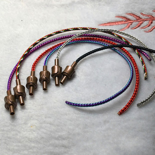 2mm超细防水钢丝绳手链 皮绳手链绳 穿3D珠子DIY转运珠男女款