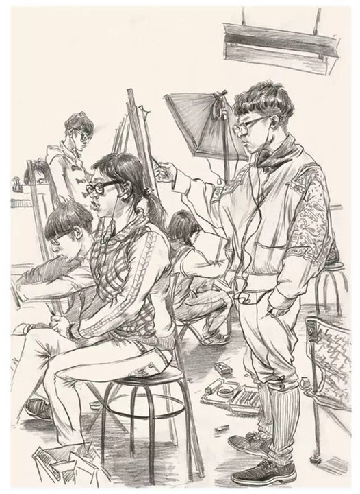 人物场景速写临摹/代画 a4/a3/八开速写人物稿 成品出售 包邮顺丰
