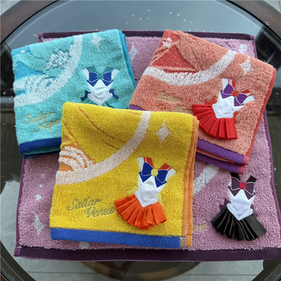 出口日本原单 美少女Z士 卡通可爱 连衣裙立体 精品 大方巾小毛巾