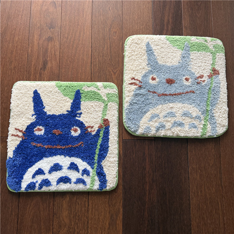 出口日本原单 宫崎骏卡通可爱龙猫 防滑舒适吸水 地垫椅子垫坐垫