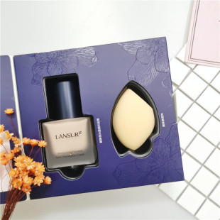 兰瑟致润无瑕缎光粉底霜去油遮瑕膏修颜液bb霜哑光粉底液滋润定妆