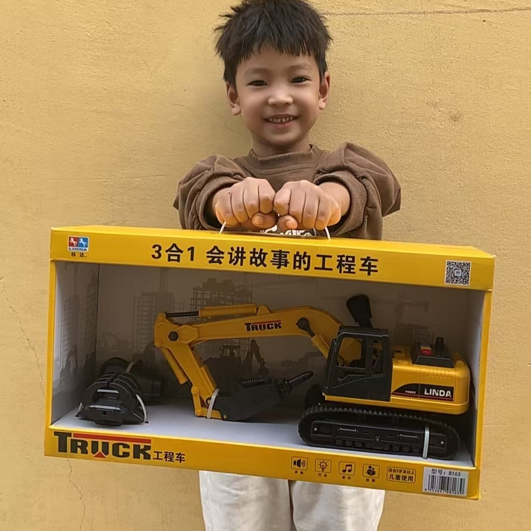 木材运输车孩惯性工程车仿真模型大号儿童玩具车运载车油罐运输车
