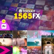 PR脚本 1565组视频特效无缝转场调色分屏文字标题字幕条预设V3.1-天天素材网