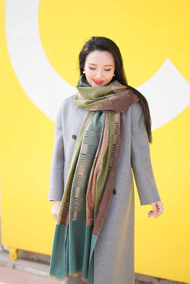 NagarNan-Pashmina小尺寸stole 古法 格子 Ekat 克什米尔手工披肩