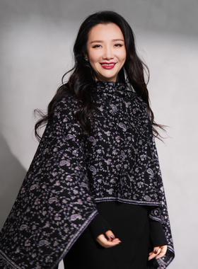 NagarNan-80C stole 小尺寸刺绣那家楠克什米尔手工羊绒披肩围巾