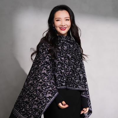 克什米尔手工羊绒披肩围巾