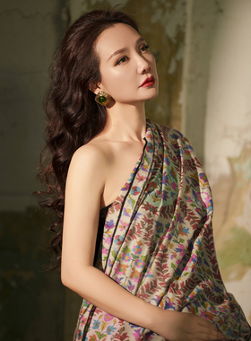 NagarNan-咖标X系列收藏级少见老白绒小色块kani围巾20163#