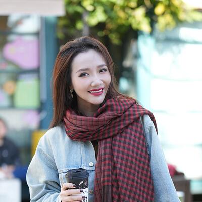 NagarNan-Pashmina系列重磅麦穗双面lady那家楠克什米尔手工披肩