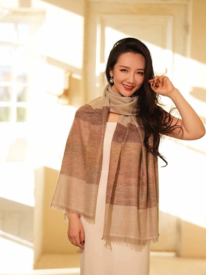 NagarNan-Pashmina系列小尺寸stole 古法 美拉德 那家楠克什米尔