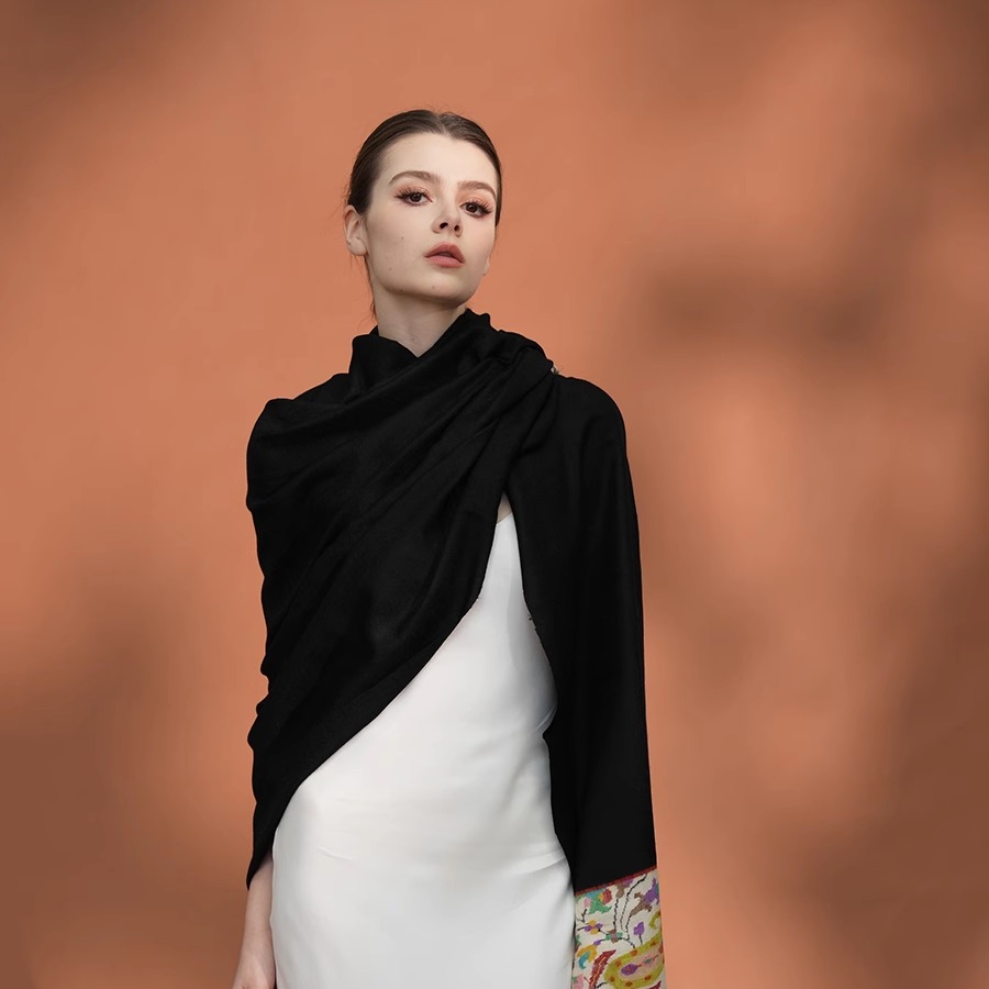 NagarNan 100×200 lady尺寸半卡Kani卡尼那家楠克什米尔羊绒披肩