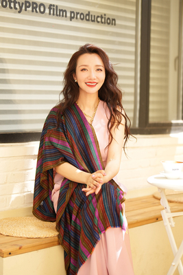NagarNan-Pashmina 彩虹的梦 古法Ekat lady克什米尔手工披肩围巾