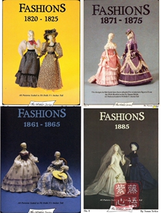 复古宫廷装娃衣纸样bjd娃娃礼服欧风娃衣图纸教程