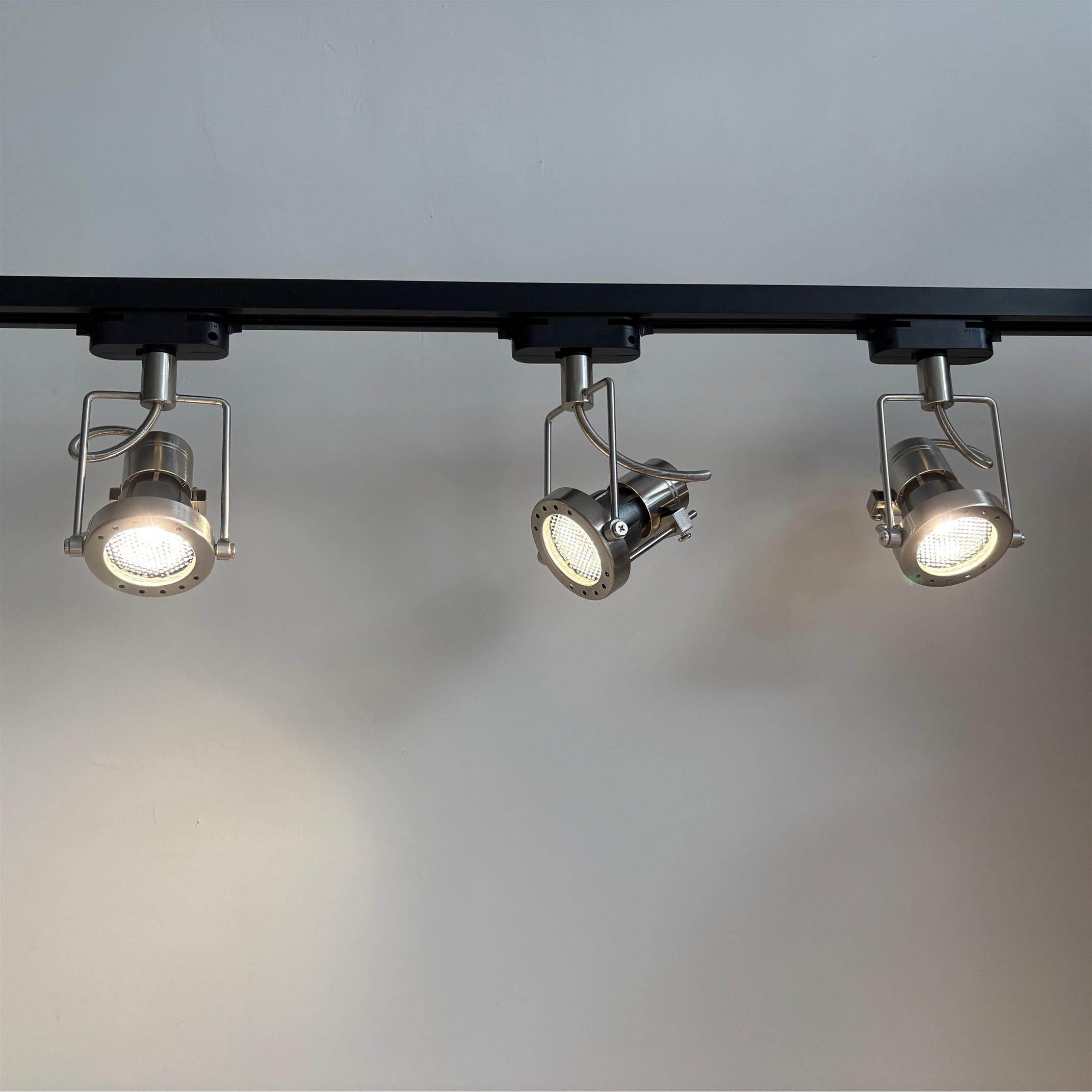 复古包豪斯明装轨道灯工业风射灯商用酒馆咖啡厅服装店铺金属吸顶