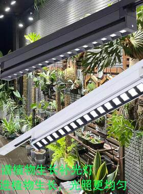 LED全光谱植物生长补光合作用室内多肉雨林绿植墙太阳轨道射灯