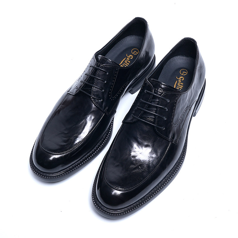 金利来男鞋2026春季新款专柜正品鞋手抓纹系带商务正装皮鞋男婚鞋