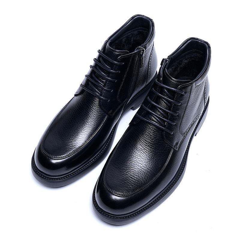 金利来男鞋2025冬季新款专柜正品鞋加绒商务皮靴男短靴靴子马丁靴,流行男鞋,马丁靴,淘宝优惠券,粉丝福利购,淘宝优惠卷