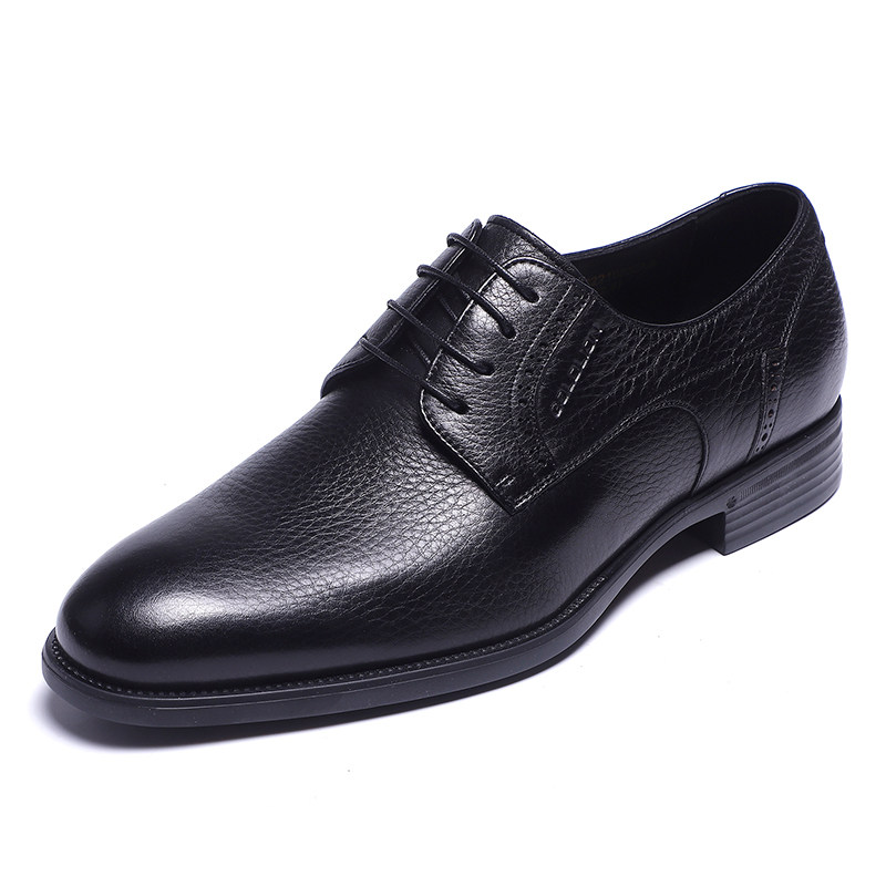 金利来男鞋2024秋季新款专柜正品真皮系带尖头超轻商务正装皮鞋男