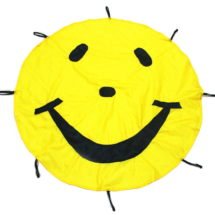 笑脸彩虹伞/幼儿园感统训练/游戏玩具/幼儿园教学教具/团体协作|ruв категории игрушка/коляска/головоломка/блоки/модель, спорт на открытом воздухе/досуг/традиционные игрушки, Другие открытый для игрушки - от Buy2taobao.com для оказания профессиональной услуги покупки агента Taobao