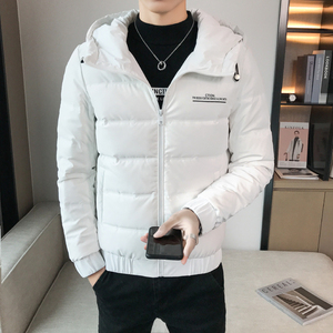 1店主风冬装短款连帽亮面压花加厚羽绒服夹克外套Y8011-P175控228图片