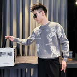 MY813-P68控9826年货大红色本命年卡通马针织衫圆领打底衫毛衣A，男装T恤，星座308A