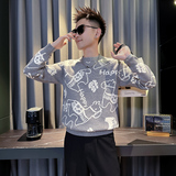 MY812-P68控9826年货大红色本命年福字马针织衫圆领打底衫毛衣B，男装T恤，星座308A