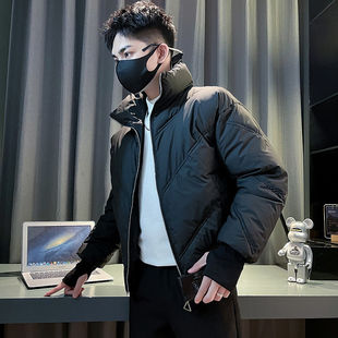 面包服加厚保暖棉衣外套C 潮牌纯色立领防风袖 M3317 P138控178