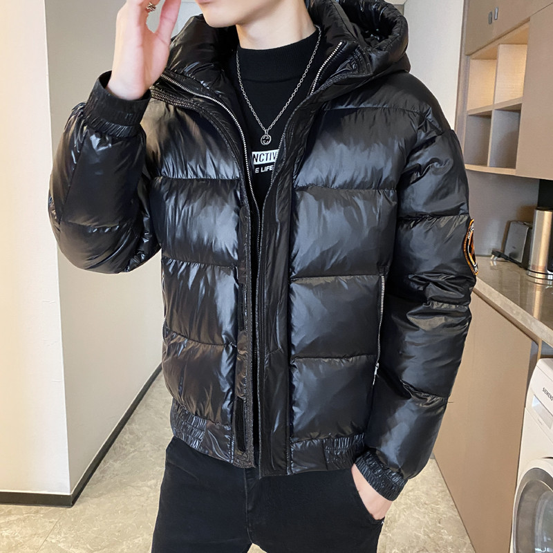 冬季高品质纯色百搭连帽面包服加厚羽绒服外套 2 Y8018图片
