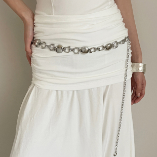 波西米亚金属腰链女配连衣裙子高级设计感小众y2k腰带收腰配饰潮