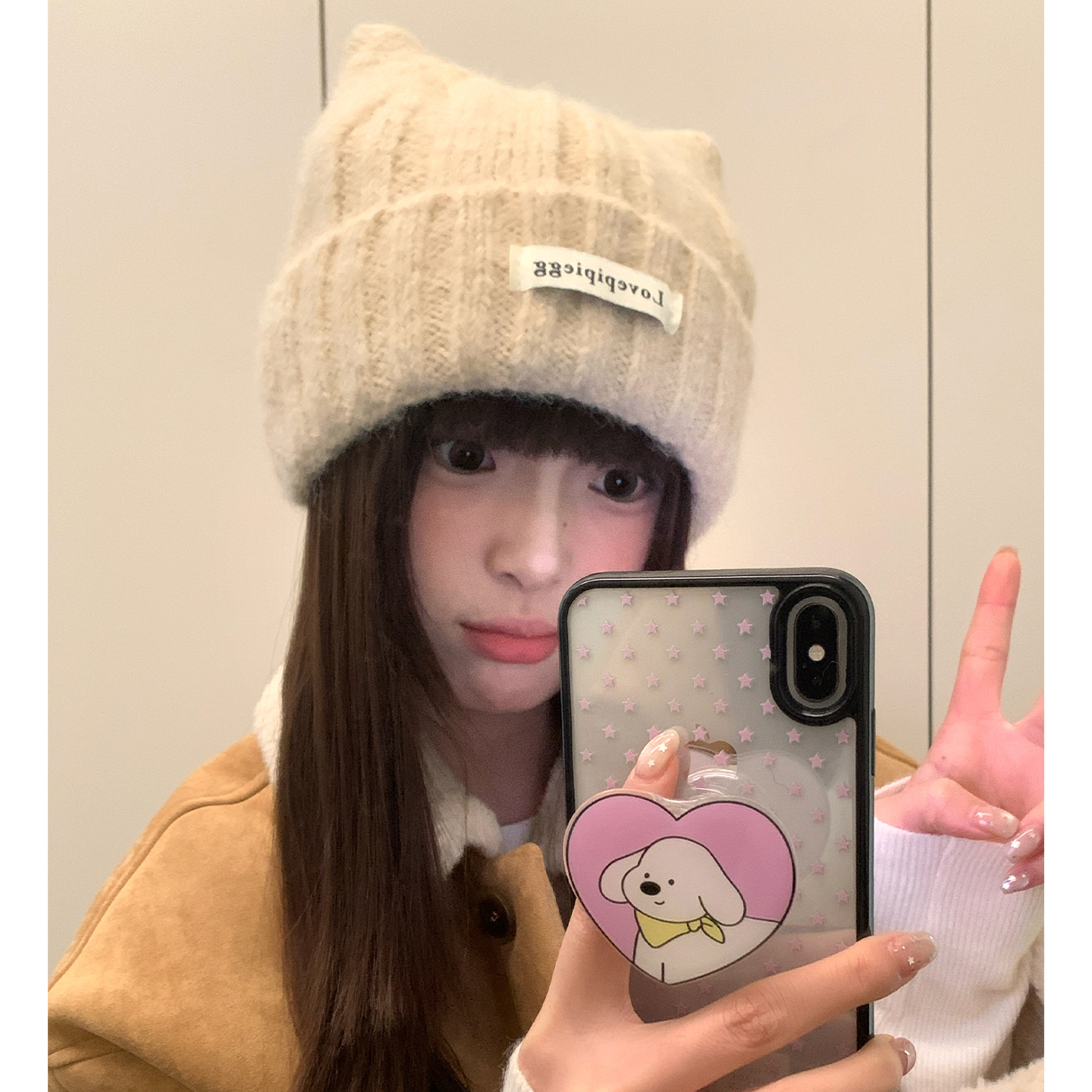 含羊毛韩系可爱猫耳朵毛线帽子女冬季大头围保暖护耳帽针织包头帽,服饰配件/皮带/帽子/围巾,帽子,淘宝优惠券,粉丝福利购,淘宝优惠卷