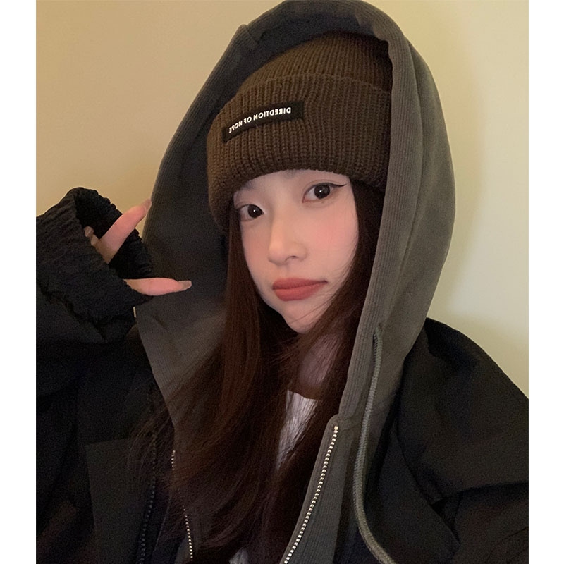 针织帽韩版女冬季护耳帽子