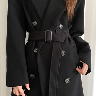 皮带装 大衣束腰腰封宽版 饰 配裙子西装 高级感免打孔毛呢腰带女韩版