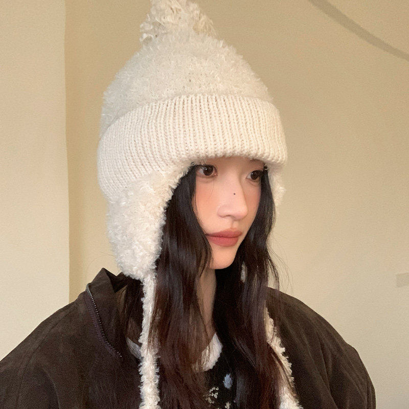 秋冬新款毛绒护耳帽子女保暖大头围加厚针织毛线帽显脸小雷锋帽潮,服饰配件/皮带/帽子/围巾,帽子,淘宝优惠券,粉丝福利购,淘宝优惠卷