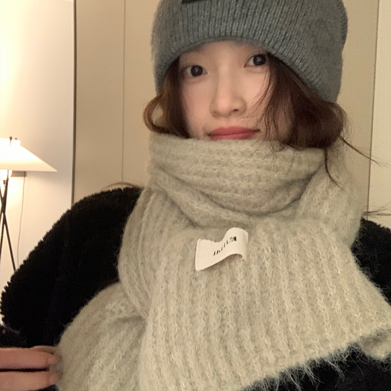 针织围巾女秋冬季2025新款韩版百搭高级感保暖防寒氛围感新年礼物
