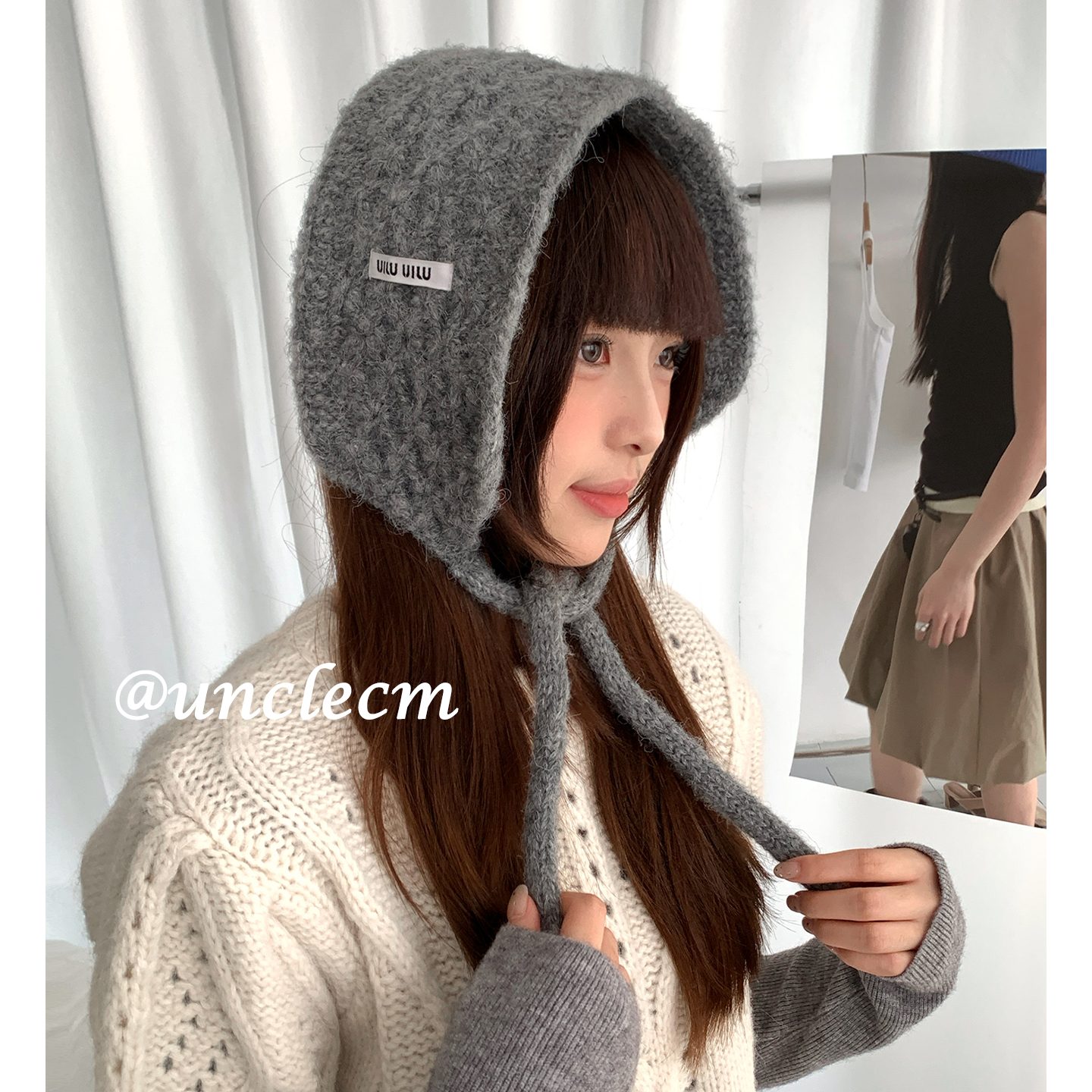 韩版氛围感绑带针织灰色耳罩女冬季护耳保暖耳套骑车防寒耳包耳暖,服饰配件/皮带/帽子/围巾,耳套,淘宝优惠券,粉丝福利购,淘宝优惠卷