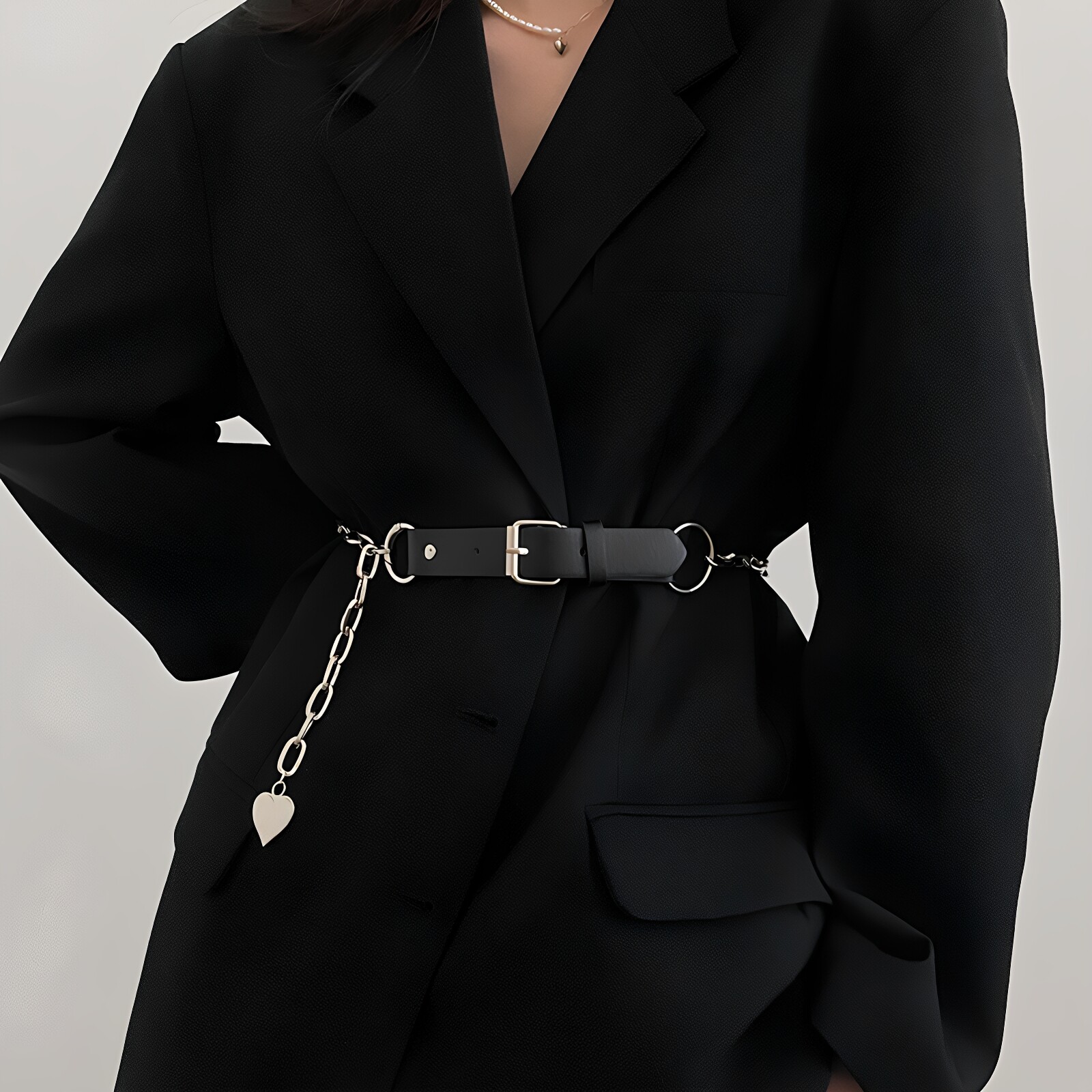 皮带女金属链条ins网红百搭收腰束腰装饰腰链连衣裙子裤子腰带潮