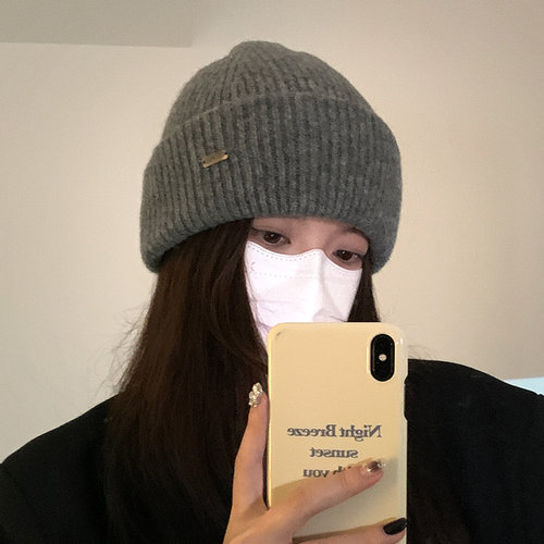 unclecm毛线帽逛街休闲女士秋冬