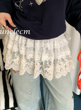 韩系高级感蕾丝屁帘女款