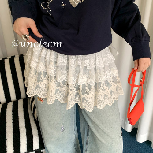 韩系高级感蕾丝屁帘女款