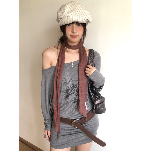复古格纹薄款长条丝巾女