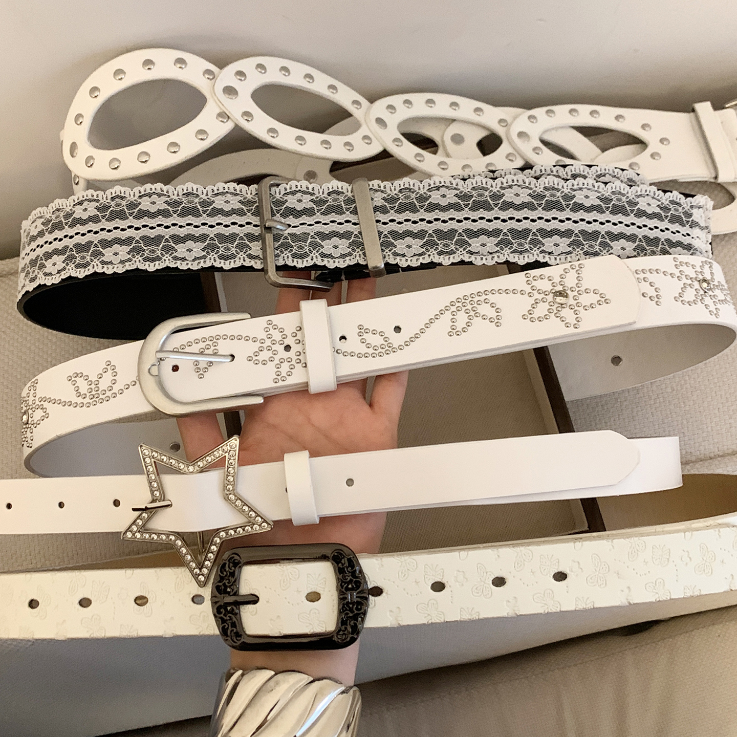 小众高级感原创设计蕾丝腰带女