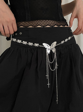波西米亚金属蝴蝶腰链女2026新款配连衣裙子高级感y2k细腰带百搭