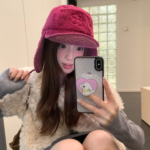 大头围保暖毛绒雷锋帽子女冬季