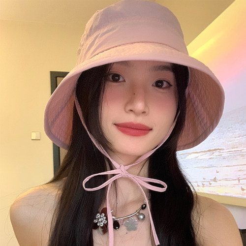 2026新款韩版百搭渔夫帽女遮阳水桶帽女春夏显脸小防晒显脸小盆帽