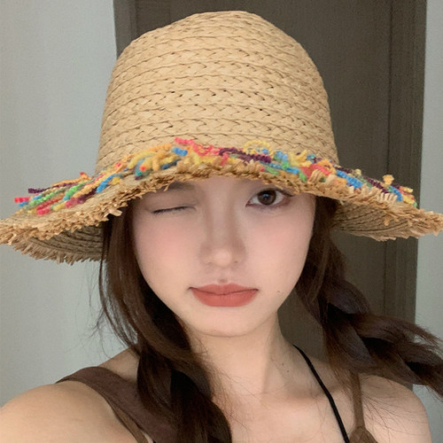 沙滩户外甜美可爱女夏季草帽防晒