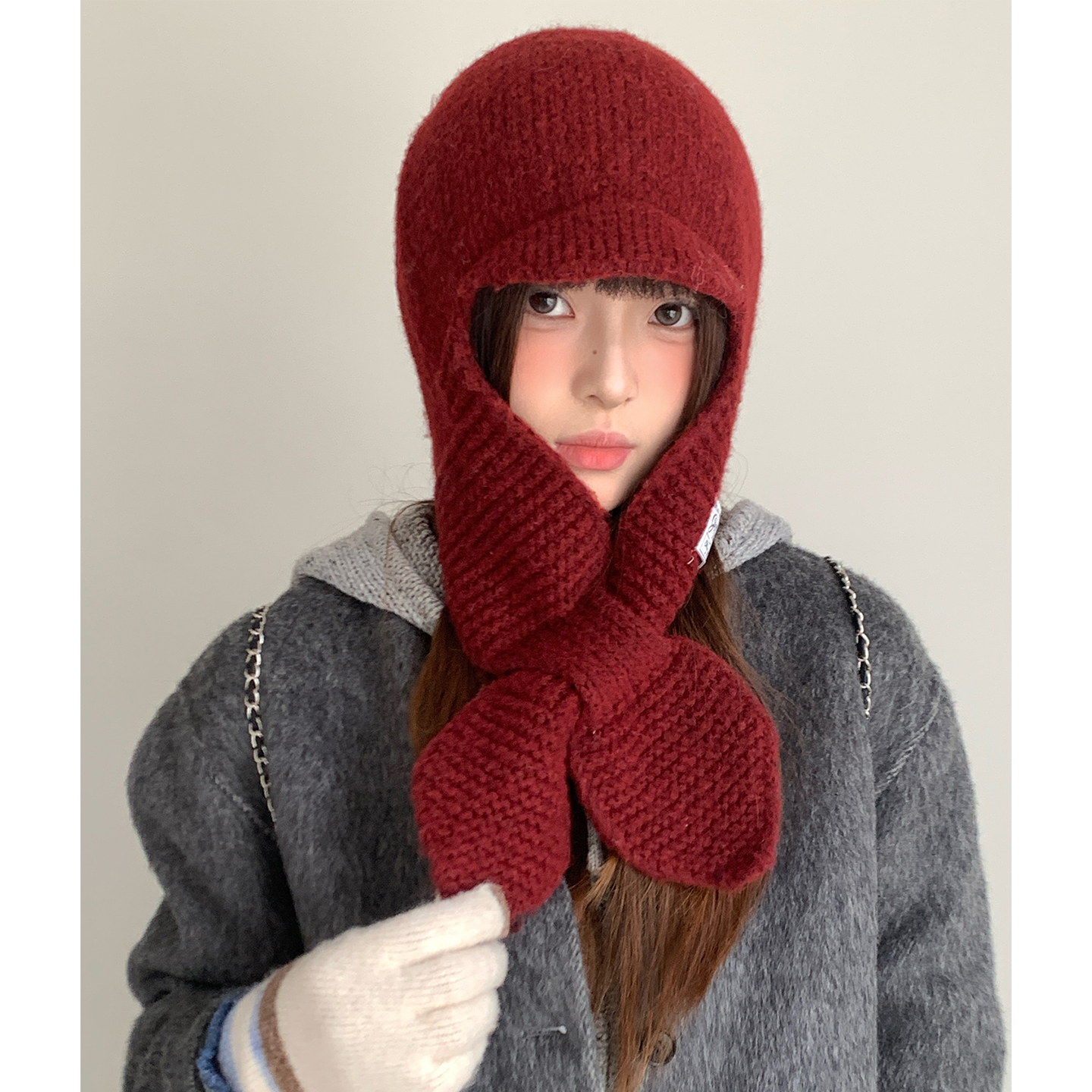 含羊毛红色护耳雷锋帽子女冬季大头围显脸小保暖毛线帽防寒针织帽,服饰配件/皮带/帽子/围巾,帽子,淘宝优惠券,粉丝福利购,淘宝优惠卷